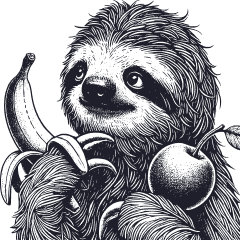 Illustration of a sloth to represent the title: A/B Test