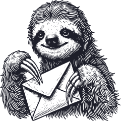 Illustration of a sloth to represent the title: Notify Users