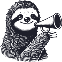 Illustration of a sloth to represent the title: Capture Feedback
